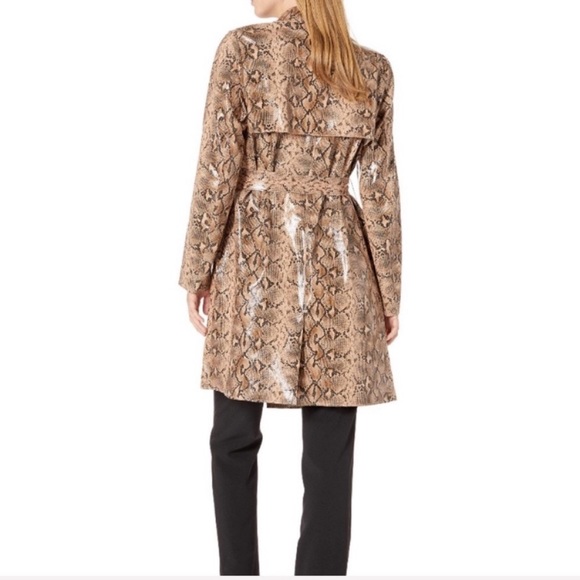 NWT FP Leather python trenchcoat- red or beige - Picture 4 of 5